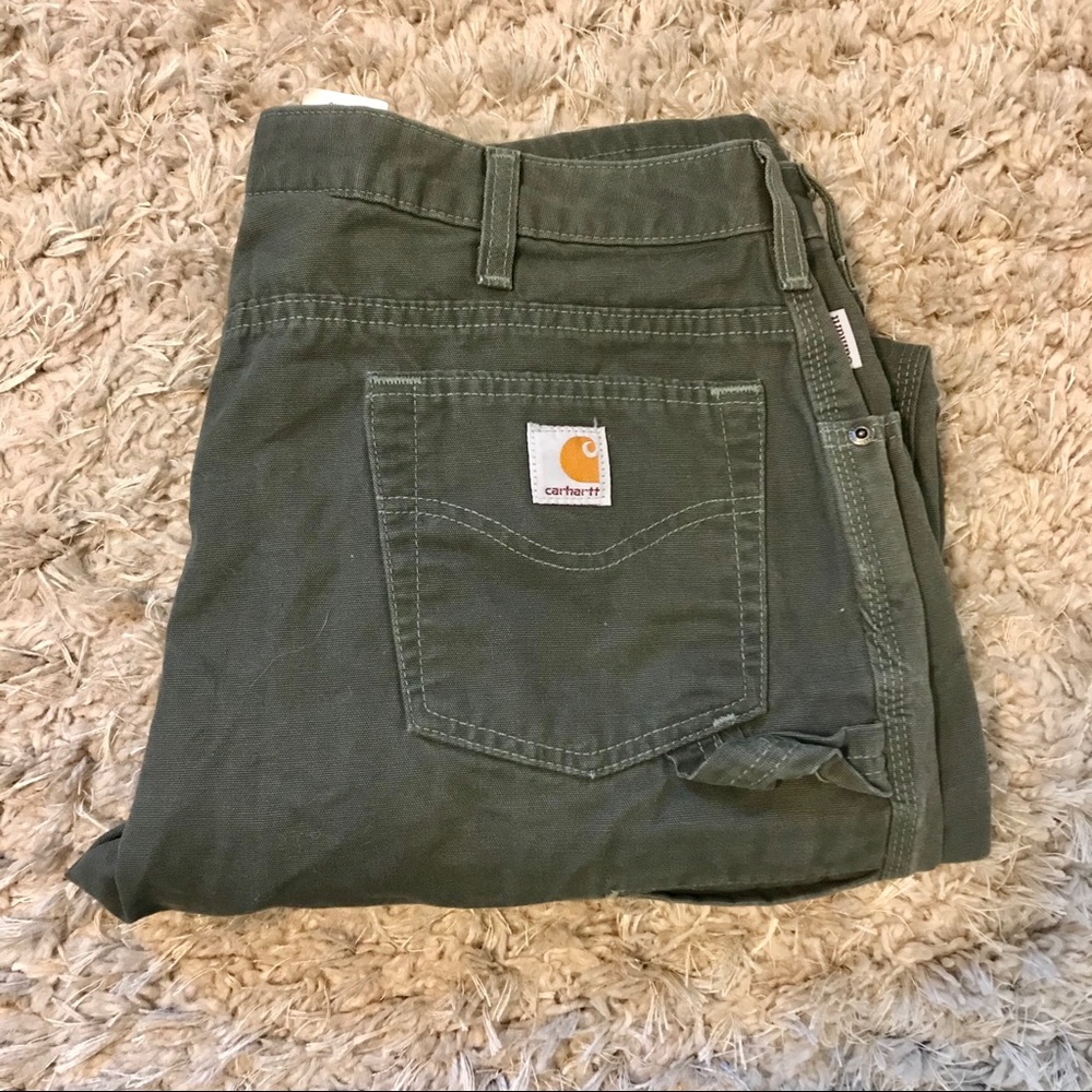 Women’s Green Carhartt pants